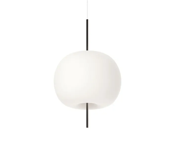 Suspension, Kushi XL, noir et blanc, Ø43cm, H65cm - KDLN