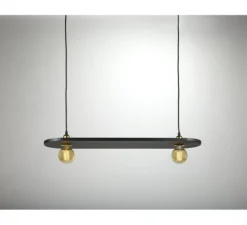Suspension, KVG 16 02 , bois noir, L90cm, H25cm - Serax