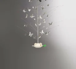 Suspension, La Festa delle Farfalle, blanc, LED, dim, 2700K, 1400 lm, L6cm, H85cm - Ingo Maurer