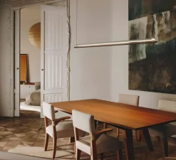 Suspension, Lamina 165, noir et blanc, LED, dim, 2700K, 1979 lm, L179,8cm, H4cm - Santa & Cole