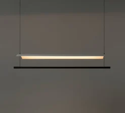 Suspension, Lamina 85, noir et blanc, LED, dim, 2700K, 1394 lm, L98,7cm, H12,6cm - Santa & Cole