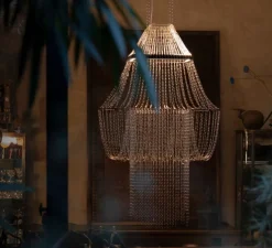 Suspension, Lampe C 900, argent, LED, dim, 2400K, 6200 lm, L90cm, H152cm - DCW éditions Paris