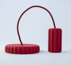 Suspension, Lana, rouge, Ø5,4cm, H9,5cm - Alucyne