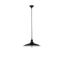 Suspension, Lang, noir, Ø34,5cm, H165cm - Faro