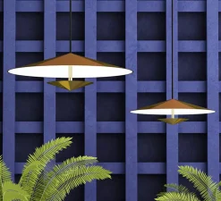 Suspension, Laos Medium, or, LED, 3000K, 880lm, Ø40cm, H12cm - Kaishi