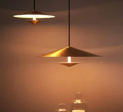 Suspension, Laos Small, or, LED, 3000K, 700lm, Ø25cm, H9cm - Kaishi