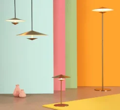 Suspension, Laos Small, or, LED, 3000K, 700lm, Ø25cm, H9cm - Kaishi