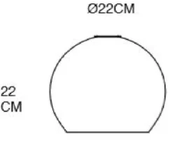 Suspension, Large Check, Crystal Rowan 22, transparent, or , Ø22cm, H22cm - Ebb and Flow