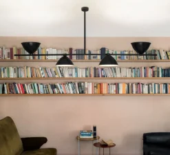 Suspension, LBB01, réédition de Lina Bo Bardi, noir mat, L212cm, H90cm - Nemo Lighting