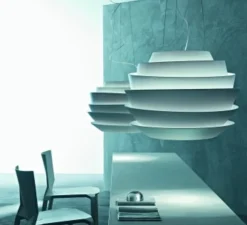 Suspension, Le Soleil, blanc, Ø62cm, H42cm - Foscarini