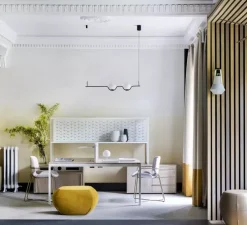 Suspension, LE VITA , noir, LED, 2700K, 1200lm, L103cm, H18cm - FARO