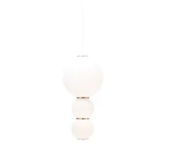 Suspension, LED, 1180 lm, 2700 K, C, Pearls , blanc, or, Ø18cm, H36cm - Formagenda