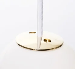 Suspension, LED, 1180 lm, 2700 K, C, Pearls , blanc, or, Ø18cm, H36cm - Formagenda