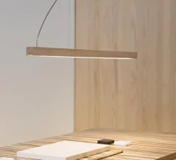 Suspension, LED40, chêne, 3000K, L100cm, H4cm- TUNTO