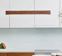 Suspension, LED40, noyer, 2700K, L70cm - TUNTO