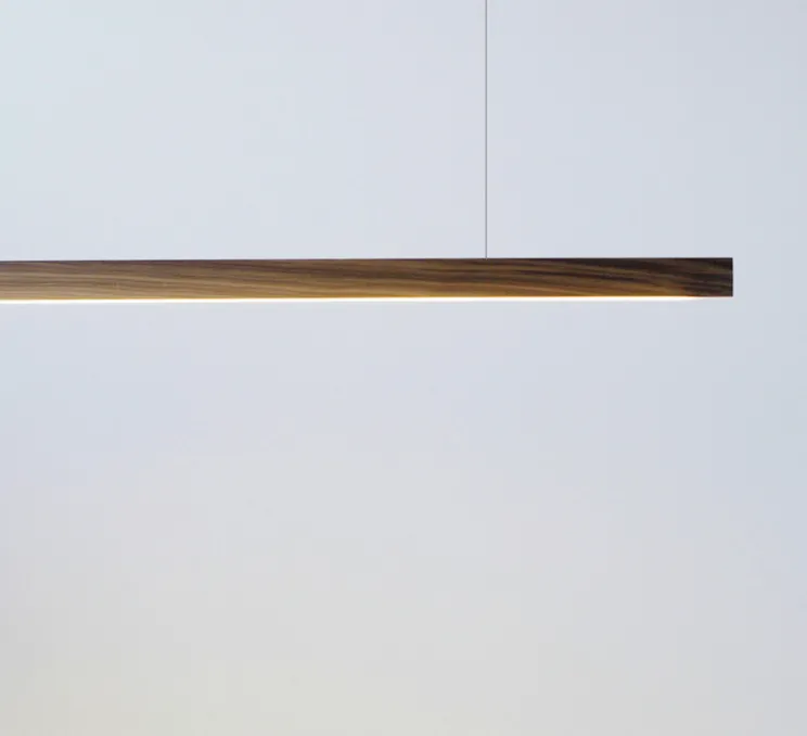 Suspension, LED40, noyer, 2700K, L100cm - TUNTO