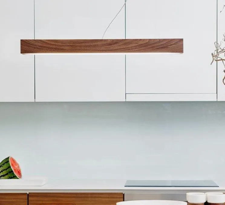 Suspension, LED40, noyer, 2700K, L100cm - TUNTO