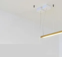 Suspension, LED40, noyer, 2700K, L100cm - TUNTO