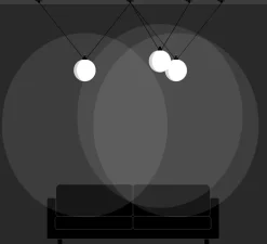 Suspension, Les Acrobates de Gras N°325, opalin, Ø25cm, H25cm - DCW éditions Paris