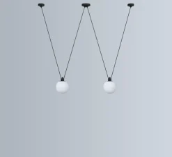 Suspension, Les Acrobates de Gras N°324, opalin, Ø17,5cm, H17,5cm - DCW éditions Paris