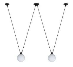 Suspension, Les Acrobates de Gras N°324, opalin, Ø17,5cm, H17,5cm - DCW éditions Paris