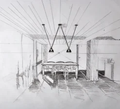 Suspension, Les Acrobates de Gras N°323 XL, cuivre brut/intérieur cuivre brut, Ø22cm, H22cm - DCW éditions Paris