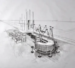 Suspension, Les Acrobates de Gras N°324, noir, Ø26cm, H21,6cm - DCW éditions Paris