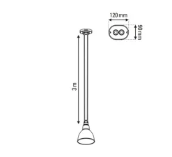 Suspension, Les Acrobates de Gras N°322, noir/intérieur blanc, Ø32cm, H23cm - DCW éditions Paris