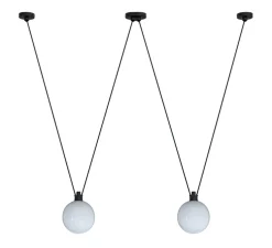 Suspension, Les Acrobates de Gras N°324, opalin, Ø25cm, H25cm - DCW éditions Paris