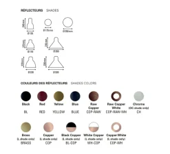 Suspension, Les Acrobates de Gras N°322 XL, cuivre brut/intérieur cuivre brut, Ø32cm, H23cm - DCW éditions Paris