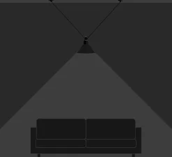 Suspension, Les Acrobates de Gras N°323, noir/intérieur blanc, Ø32cm, H23cm - DCW éditions Paris