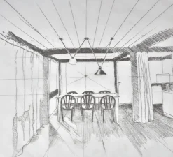 Suspension, Les Acrobates de Gras N°323, noir/intérieur blanc, Ø32cm, H23cm - DCW éditions Paris