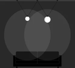 Suspension, Les Acrobates de Gras N°324, opalin, Ø17,5-25cm, H17,5-25cm - DCW éditions Paris