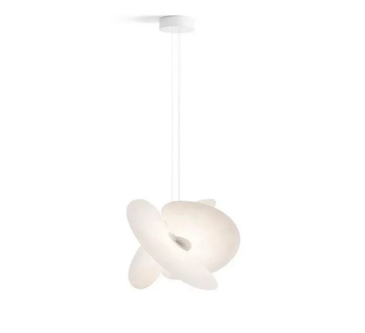 Suspension, Levante, blanc, LED, dim, coupure de phase, 2700K, 1230lm, 28W, Ø62cm, H44cm - Luceplan