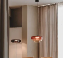 Suspension, Levels, 3 bodies, Ambré, LED, dim, 2700-3000-4000K, 1255 lm, Ø42cm, H26cm - LEDS C4