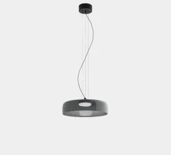Suspension, Levels 1 Body, fumé, LED, dim, 3000K, 1255 lm, Ø42cm, H15cm - LEDS C4