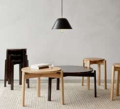 Suspension, Levitate, noir, laiton, Ø28cm, H21,9cm - Audo Copenhagen -Audo Copenhagen