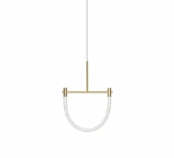 Suspension, Levity Arc80, laiton, LED, 2320K, 590 lm, L40cm, H57cm - Graypants