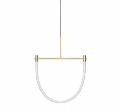 Suspension, Levity Arc130, laiton, LED, 2320K, 1180lm, L60cm, H75cm - Graypants