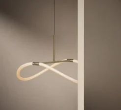 Suspension, Levity Halo 180, laiton, LED, dim, 2450K, 2500 lm, Ø60cm, H36cm - Graypants