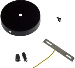 Suspension, Lightbone L, noir, LED, Ø7,6cm, H83,6cm - Oblure