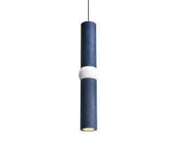 Suspension, Lightbone M, bleu, LED, Ø7,6cm, H53,6cm - Oblure