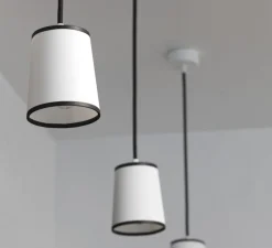 Suspension, Lightbook, blanc, noir, H12cm - Designheure