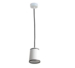 Suspension, Lightbook, blanc, noir, H12cm - Designheure