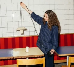 Suspension, Lille 24, lin, Ø24cm, H12,6cm - Pholc