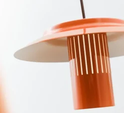 Suspension, Lille 24, rouge orangé, Ø24cm, H12,6cm - Pholc