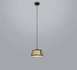 Suspension, Lilly, 558.23, noir texturé, tissu beige et maille noire, IP40, Ø32cm, H21cm - Tooy