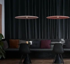 Suspension, Lily 90, orange, LED, 2700k, 900-1100lm, Ø90cm, H6,1cm - Abstracta