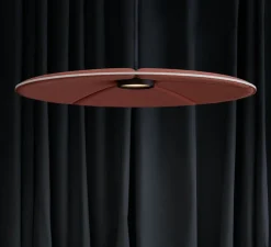 Suspension, Lily 90, orange, LED, 2700k, 900-1100lm, Ø90cm, H6,1cm - Abstracta