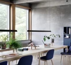 Suspension, Linear, noir, LED, 3000K, 1060lm, L87,2cm, H5,4cm - Muuto